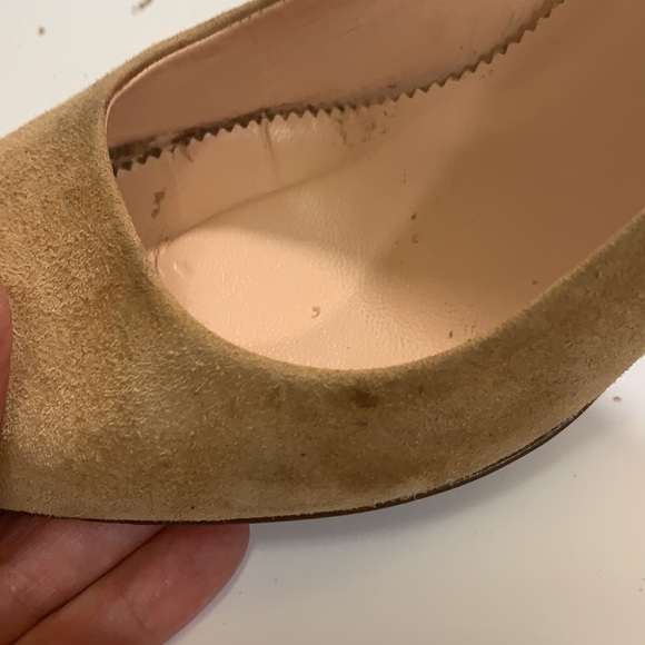 J. Crew Tan suede pump with stacked heel, 7, leather, classic - Picture 10 of 10